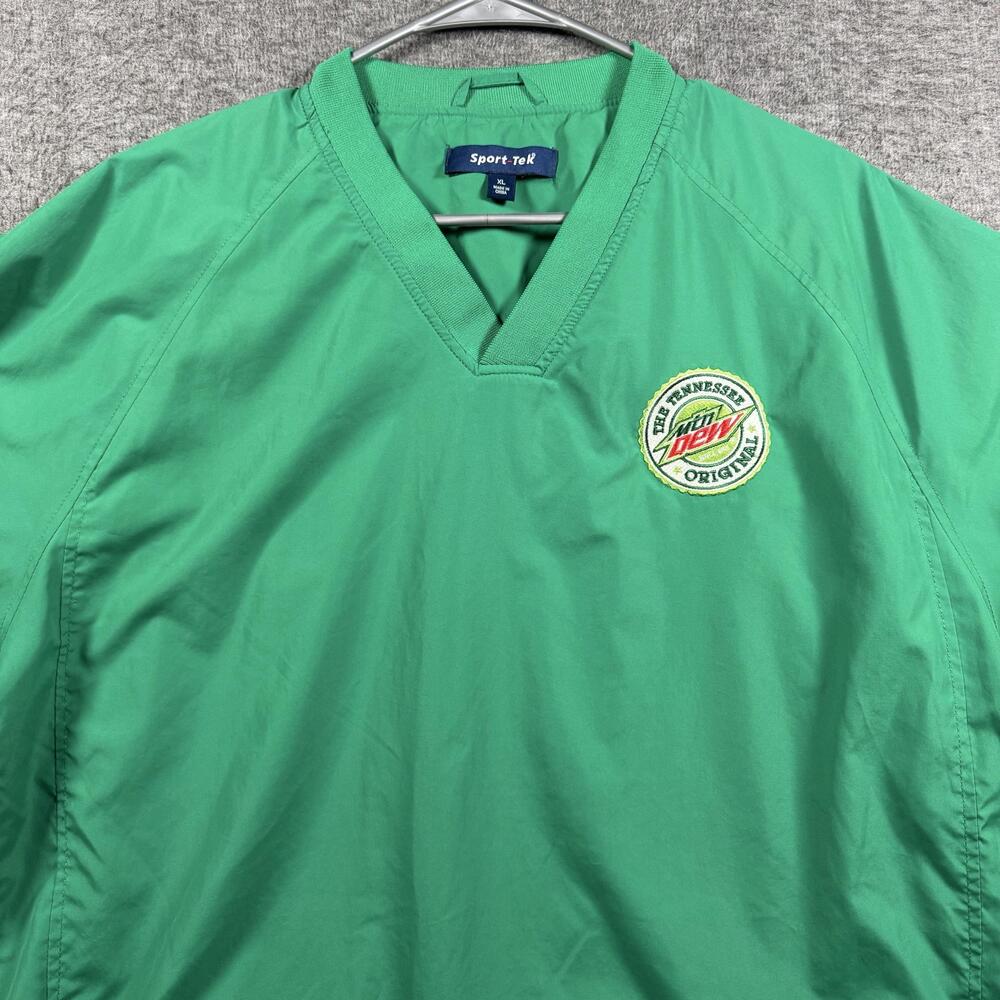 Sport-Tek Jacket Mens XL Green Mountain Dew Tennessee Original Windbreaker JST72